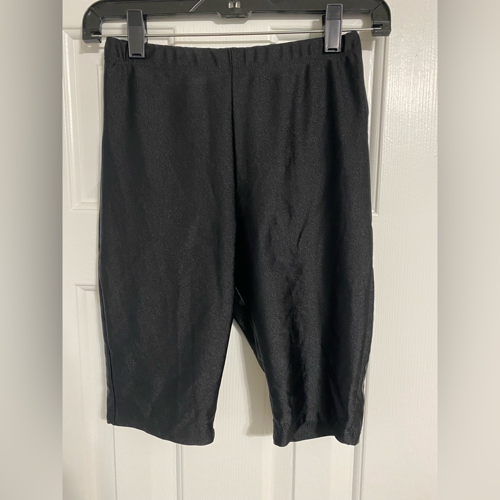 Nylon Black Biker Shorts S